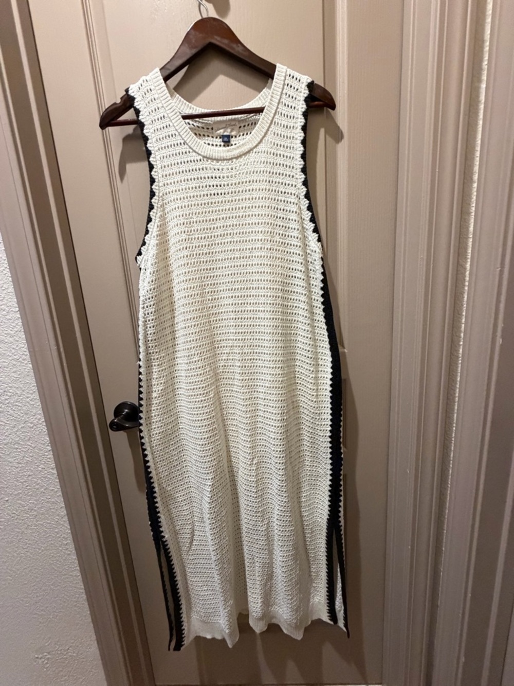 Universal Thread Cream Crochet Knit Top XXL